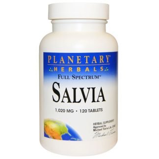 Planetary Herbals, サルビア、1,020 mg、120錠