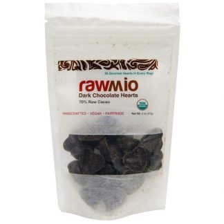 Rawmio, ダーク チョコレートハーツ、 2 oz (57 g)