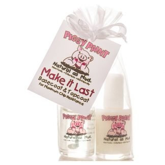 Piggy Paint, メイクイットラスト、ベースコート＆トップコート・ネイルポリッシュ、 0.5 液体オンス（15 ml）2本 (Discontinued Item)
