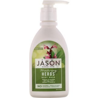 Jason Natural, Moisturizing Herbs Body Wash, 30 fl oz (887 ml)