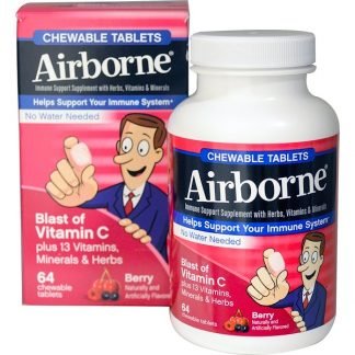 AirBorne, チュアブル錠、ベリー、64 チュアブル錠