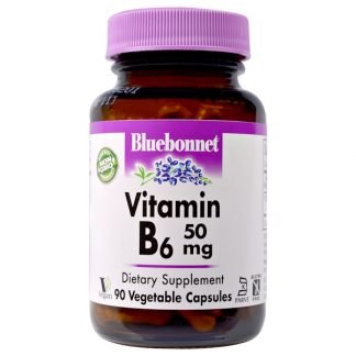 Bluebonnet Nutrition, ビタミンB-6、50 mg、90ベジカプセル