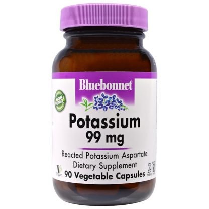 Bluebonnet Nutrition, カリウム、99 mg、90ベジカプセル