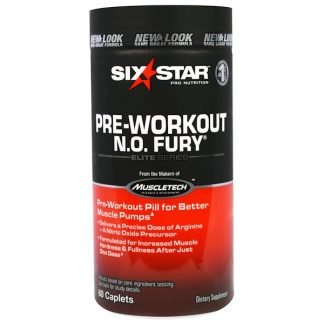 Six Star, Six Star（シックススター）プロニュートリション、プレワークアウトN.O.Fury（N.O.フューリー）、カプレット60粒