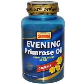 Health From The Sun, Evening Primrose Oil, 1300 mg, ソフトジェル60粒