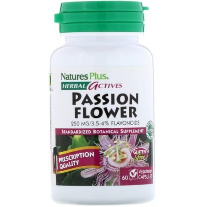 Nature's Plus, ハーブの活性物質、トケイソウ、250 mg、60植物性カプセル
