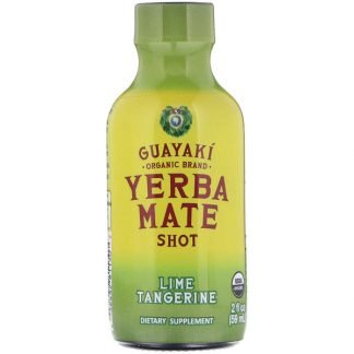 Guayaki, Organic Yerba Mate Shot, Lime Tangerine, 2 fl oz (59 ml)