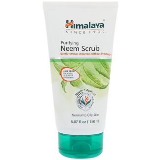 Himalaya, ピューリファイングニームスクラブ、普通から油肌向け、5.07液量オンス (150 ml)