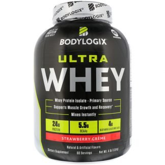 Bodylogix, ウルトラホエイ、ストロベリークリーム、4 lb (1.8 kg)