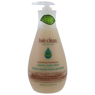 Live Clean, ハイドレーティング液体ハンドソープ、アルガンオイル、17 fl oz (500 ml)