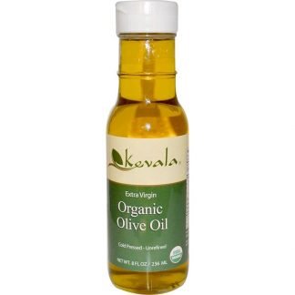 Kevala, エクストラバージン・オーガニック・オリーブオイル、8 液体オンス（236 ml）
