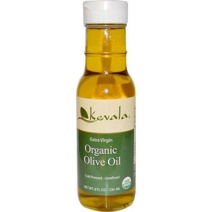 Kevala, エクストラバージン・オーガニック・オリーブオイル、8 液体オンス（236 ml）