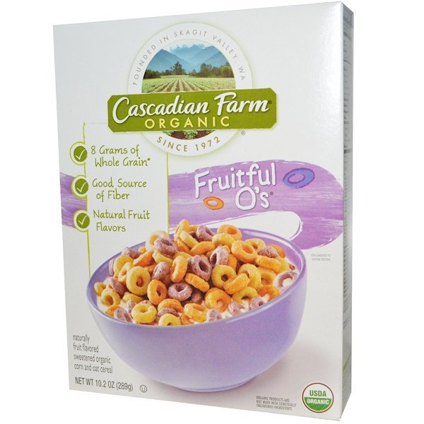 Cascadian Farm, オーガニック・、フルーツフル O's、10.2オンス(289 g) (Discontinued Item)