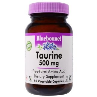 Bluebonnet Nutrition, タウリン、500 mg、50ベジカプセル