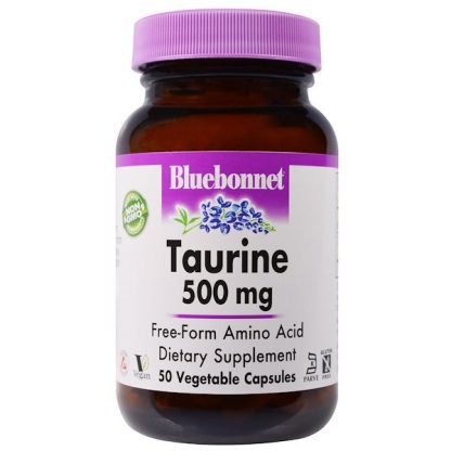 Bluebonnet Nutrition, タウリン、500 mg、50ベジカプセル