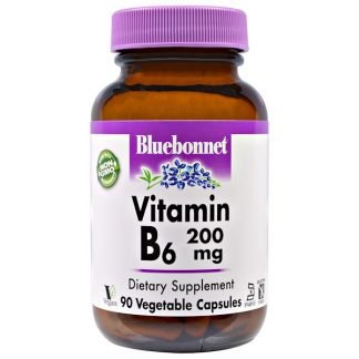 Bluebonnet Nutrition, ビタミンB-6、200 mg、90ベジキャップ