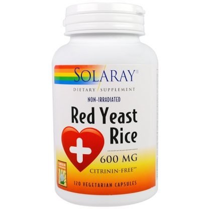 Solaray, レッドイースト ライス, 600 mg, ベジカプセル 120粒