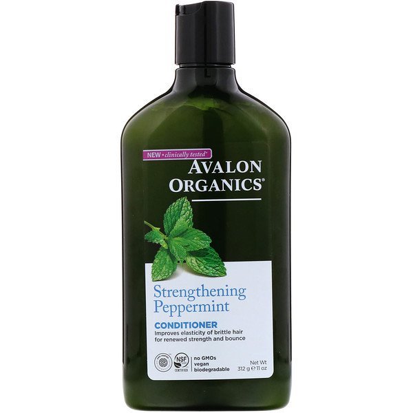 Avalon Organics, コンディショナー、強化するペパーミント、11液量オンス(325 ml)