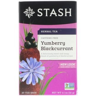 Stash Tea, ハーブティー, ヤムベリーブラックカラント, カフェインフリー, 20袋, 1.1オンス (32 g)
