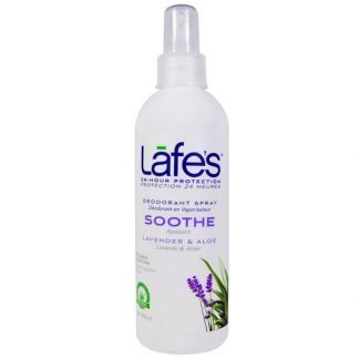 Lafe's Natural Bodycare, デオドラントスプレー、スーズ、ラベンダー & アロエ、8 oz (236 ml)