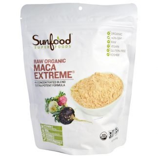 Sunfood, ローフード（未加工）オーガニックMaca Extreme（マカエクストリーム）、227g（8オンス）