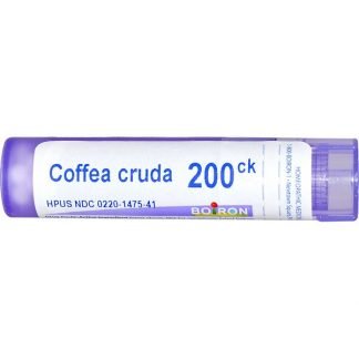 Boiron, Single Remedies, Coffea Cruda（コフィア クルダ）、200CK、約80ペレット