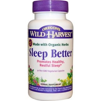 Oregon's Wild Harvest, スリープベター®, 90 Non-GMO ベジタリアンカプセル