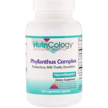 Nutricology, Phyllanthus Complex, ベジタリアンカプセル120粒