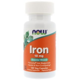Now Foods, 鉄分, 18 mg, 120 ベジキャップ