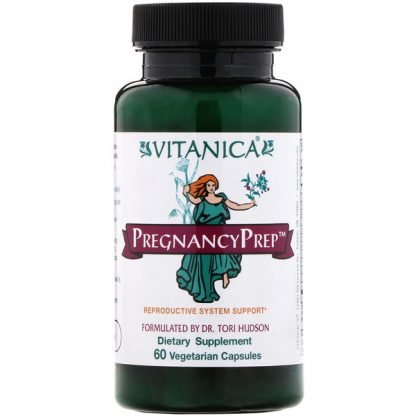 Vitanica, プレグナンシー・プレップ（妊娠準備）、生殖器系サポート、ベジキャップ60錠
