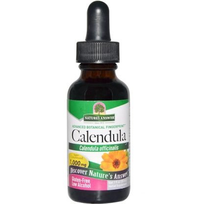 Nature's Answer, カレンデュラ、 低アルコール、 1000 mg、 1 fl oz (30 ml)