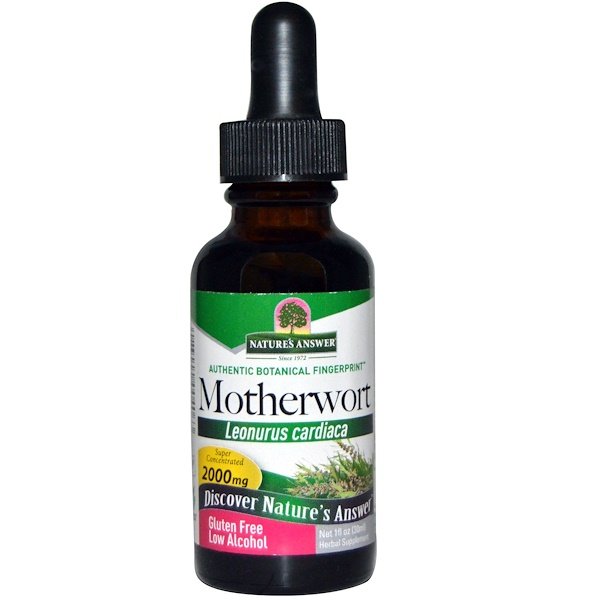 Nature's Answer, マザーワート、 低 アルコール、 2000 mg、 1 fl oz (30 ml)