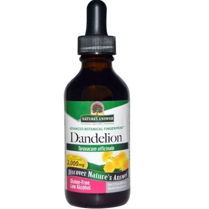 Nature's Answer, タンポポ、低アルコール、 2,000 mg、 2液量オンス(60 ml)