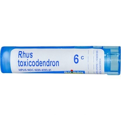 Boiron, Single Remedies, Rhus Toxicodendron（ラス トクシコデンドロン）、6C、約80ペレット