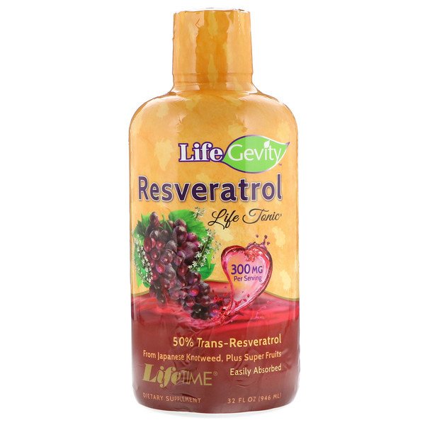 LifeTime Vitamins, LifeGevity レスベラトロール ライフ トニック, 32 fl oz (942 ml)