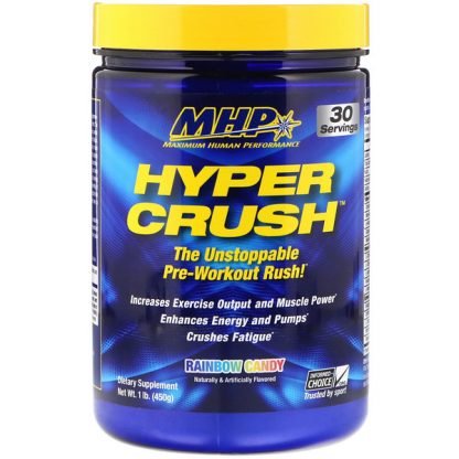 Maximum Human Performance, LLC, ハイパークラッシュ、レインボーキャンディー、1ポンド (450 g)