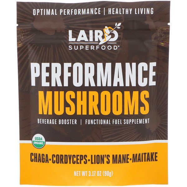 Laird Superfood, パフォーマンスマッシュルーム、3.17オンス (90 g)