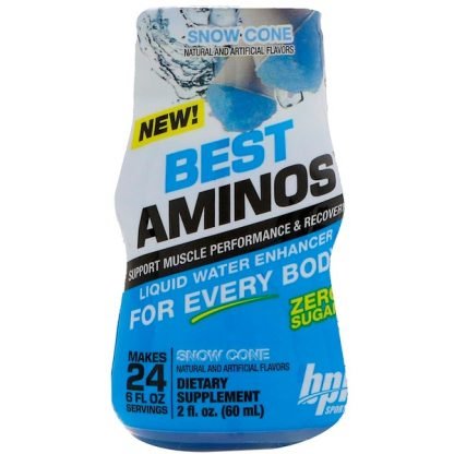 BPI Sports, ベストアミノ、リキッドウォーターエンハンサー 、かき氷、2 fl oz (60 ml)