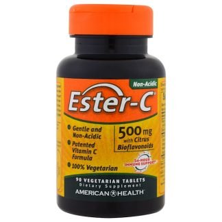 American Health, Ester-C（エスターC）、500mg、ベジタブレット90粒