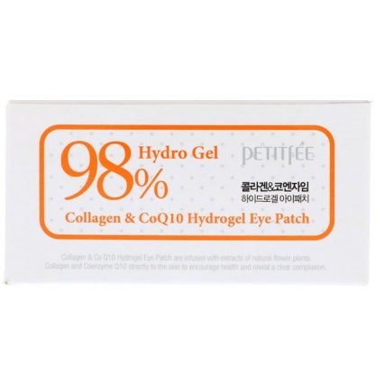 Petitfee, コラーゲン & CoQ10ハイドロジェルアイパッチ、60パッチ、各1.4 g
