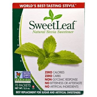 Wisdom Natural, SweetLeaf, 天然ステビア甘味料, 70パケット