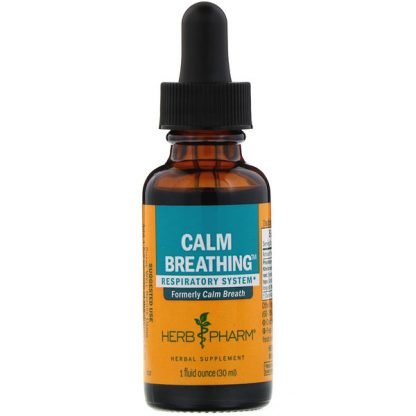Herb Pharm, Calm Breathing, Respiratory System, 1 fl oz (30 ml)