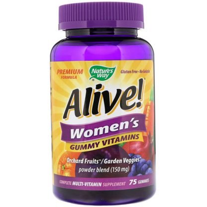 Nature's Way, Alive! 女性用グミ・ビタミン、グミ75個