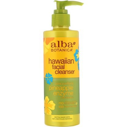 Alba Botanica, フェイシャルクレンザー, パイナップル酵素, 8 fl oz (237 ml)
