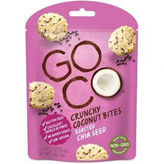 GoCo, クランチーココナッツバイツ、ロースト・チアシード、1.4オンス (40 g)