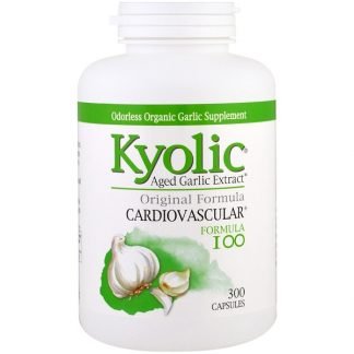 Kyolic, Aged Garlic Extract、心血管、フォーミュラ100、300粒