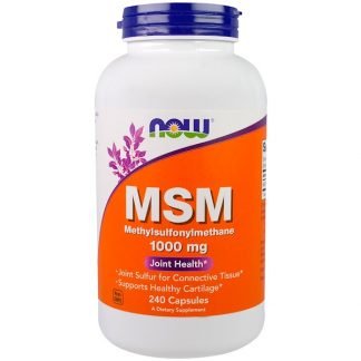 Now Foods, MSM(メチルスルフォニルメタン)、 1000 mg、240粒