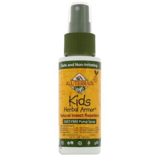 All Terrain, キッズ ハーバル アーマー、天然虫よけ、2.0 fl oz (60 ml)
