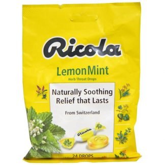 Ricola, ハーブのど飴、レモンミント、 24個