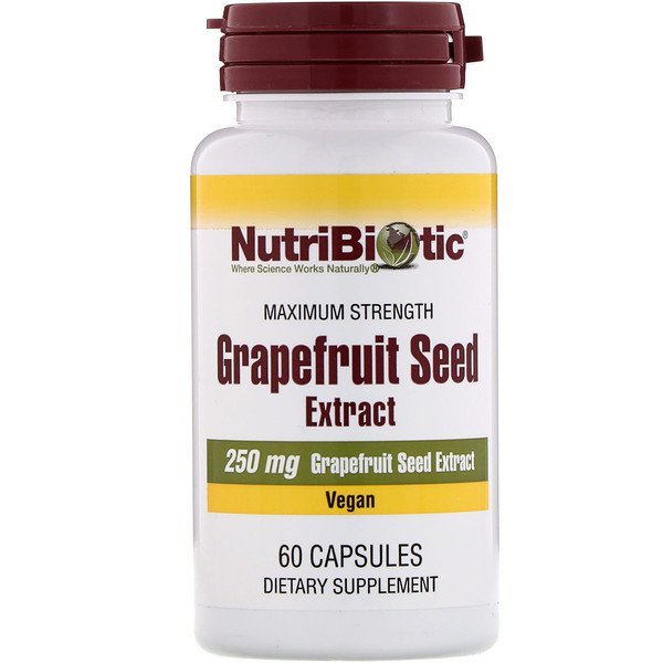 NutriBiotic, グレープフルーツシードエキス, 250 mg , 60錠